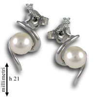 Orecchini Gemoro Donna in Oro bianco Perla OP161BIA - OP161BIA